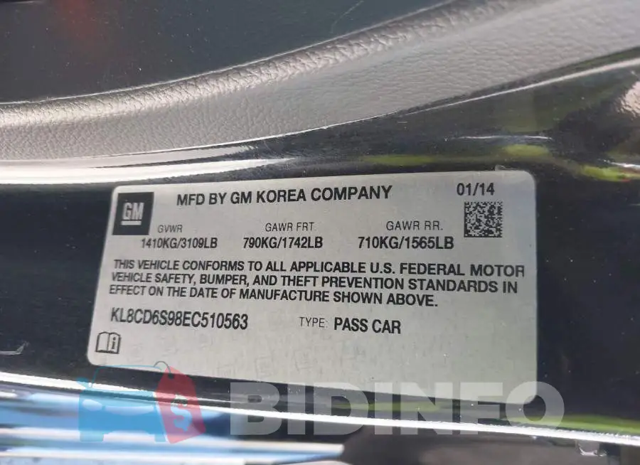 KL8CD6S98EC510563 Photo# 9