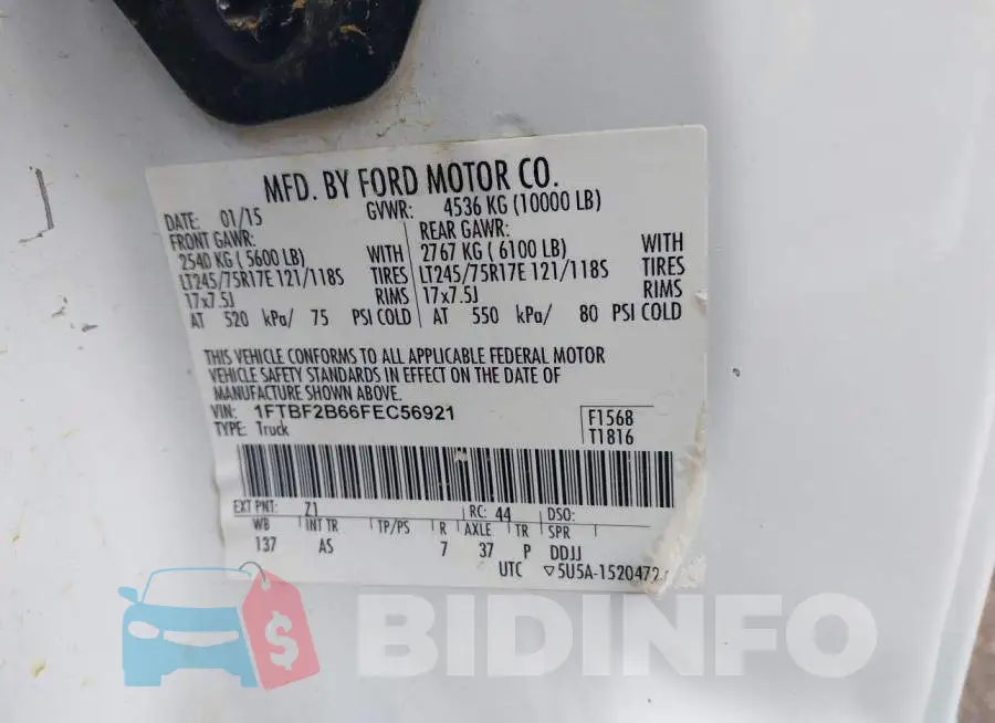 1FTBF2B66FEC56921 Photo# 9