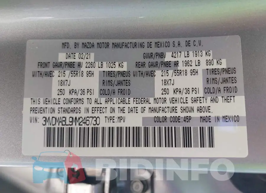 3MVDMABL9MM246730 Photo# 9