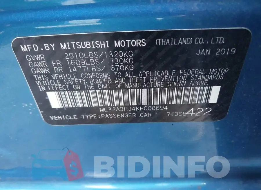 ML32A3HJ4KH008694 Photo# 9