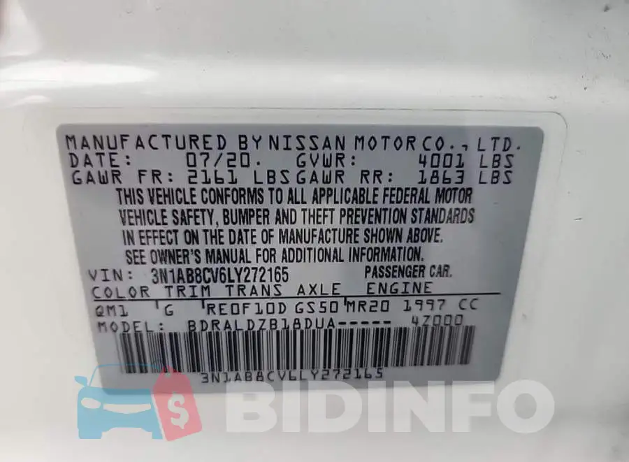 3N1AB8CV6LY272165 Photo# 8