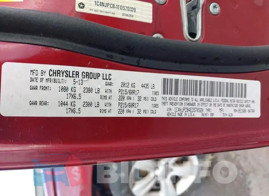 1C4NJPCB4ED570320 Photo# 9