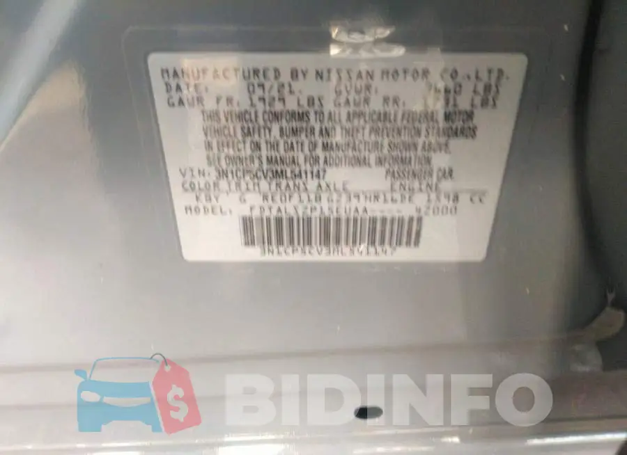 3N1CP5CV3ML541147 Photo# 9