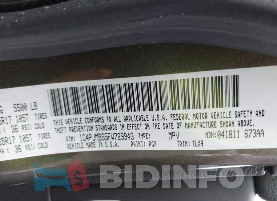 1C4PJMBS5FW729943 Photo# 9