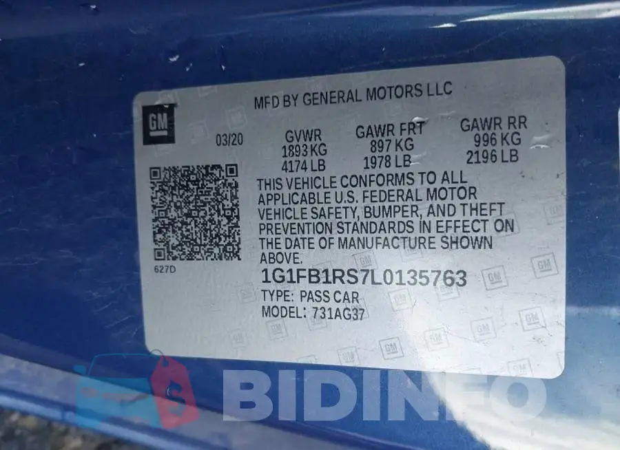 1G1FB1RS7L0135763 Photo# 9