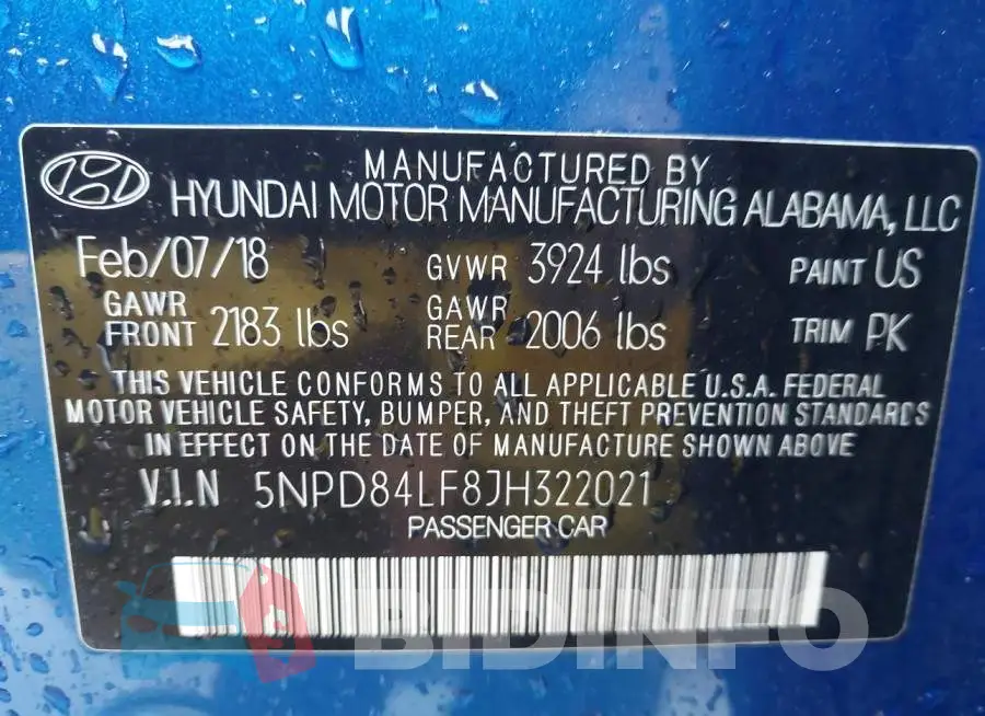5NPD84LF8JH322021 Photo# 9