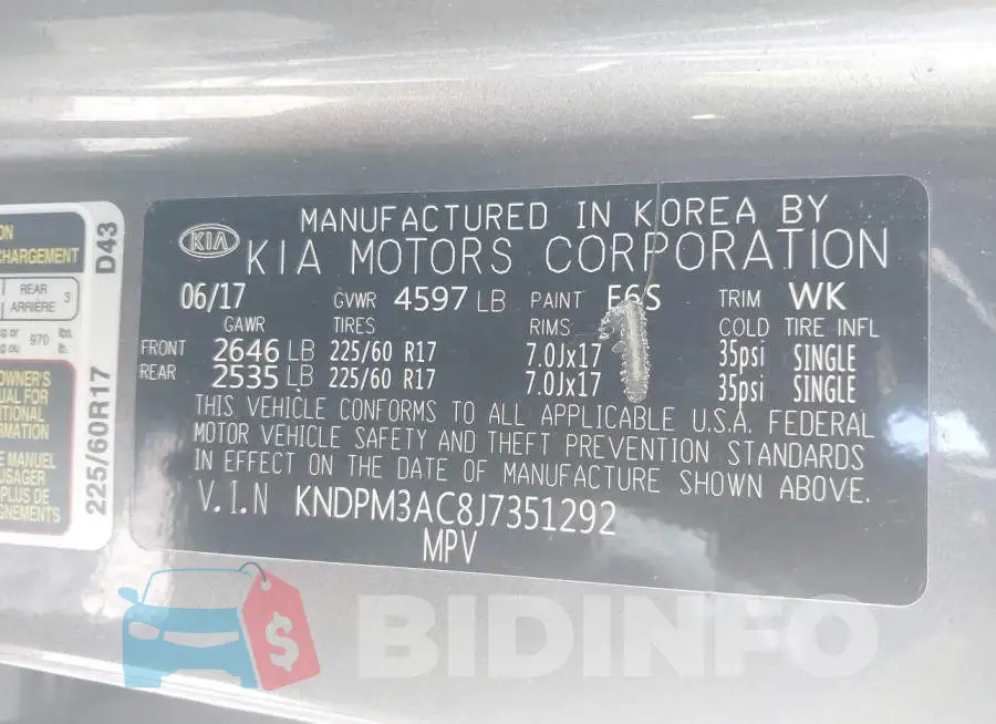 KNDPM3AC8J7351292 Photo# 9