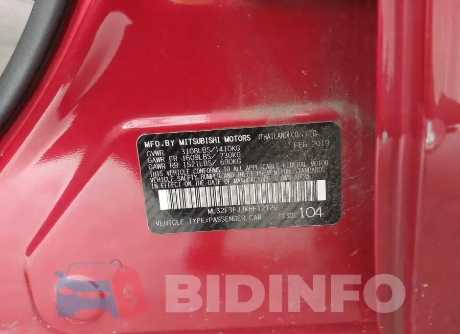 ML32F3FJ3KHF12726 Photo# 9