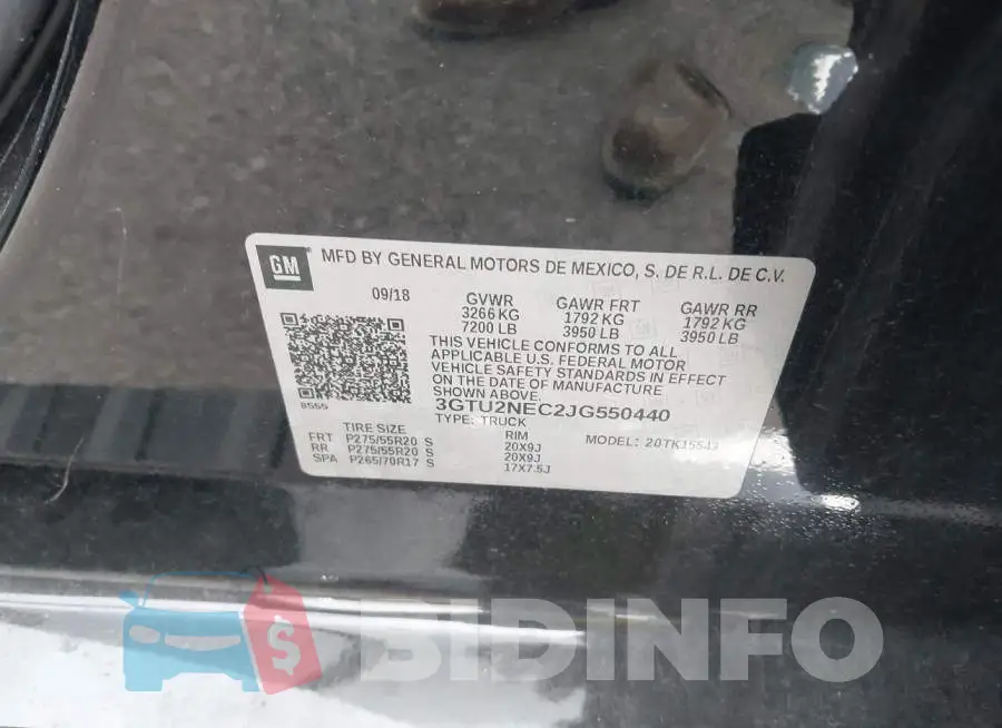 3GTU2NEC2JG550440 Photo# 9