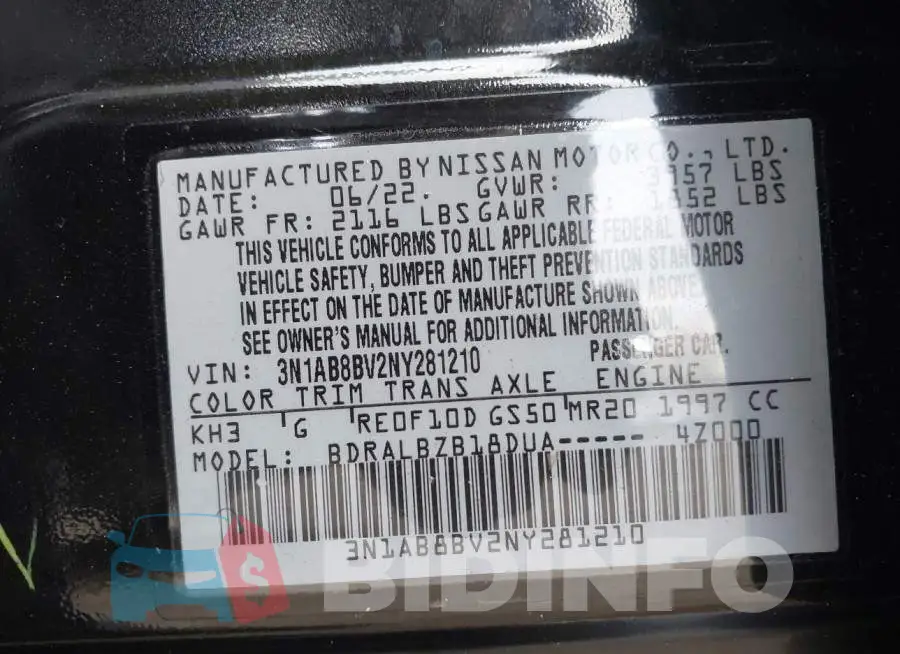 3N1AB8BV2NY281210 Photo# 9