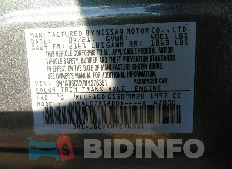 3N1AB8CVXMY276351 Photo# 9