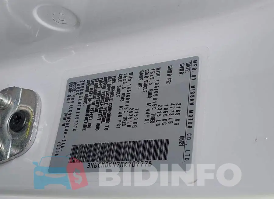3N6CM0KN7MK707778 Photo# 9