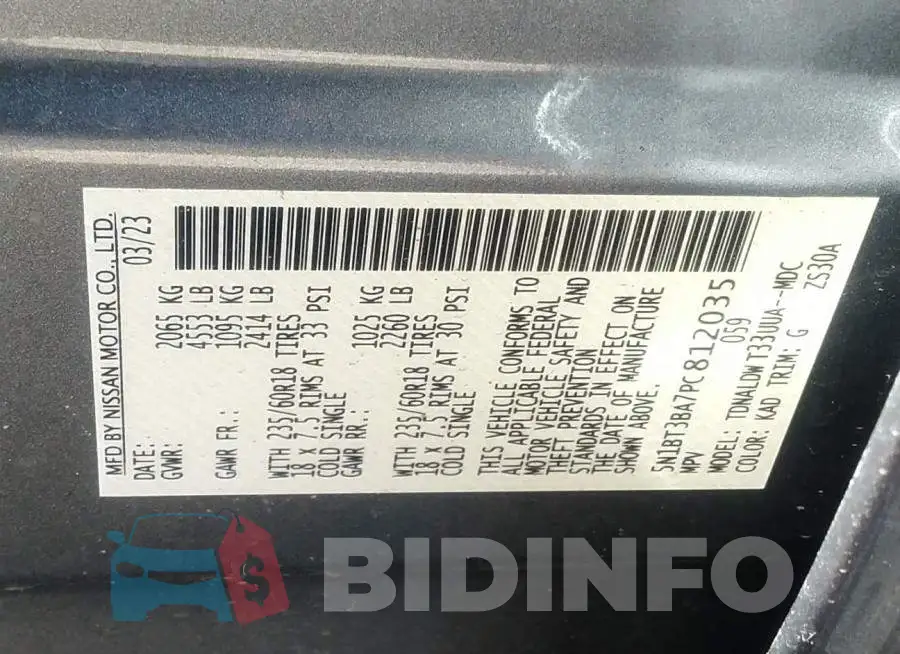 5N1BT3BA7PC812035 Photo# 9
