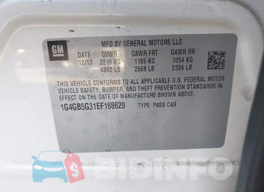 1G4GB5G31EF188629 Photo# 9