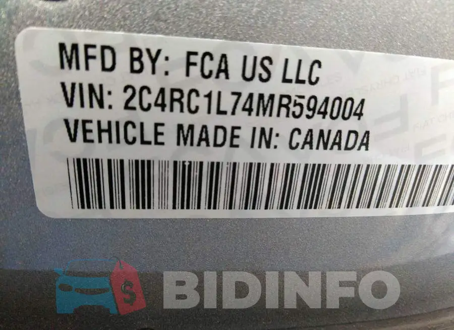2C4RC1L74MR594004 Photo# 9