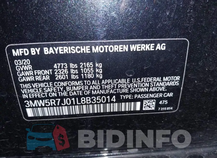 3MW5R7J01L8B35014 Photo# 9