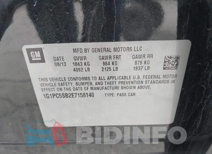1G1PC5SB2E7158140 Photo# 9