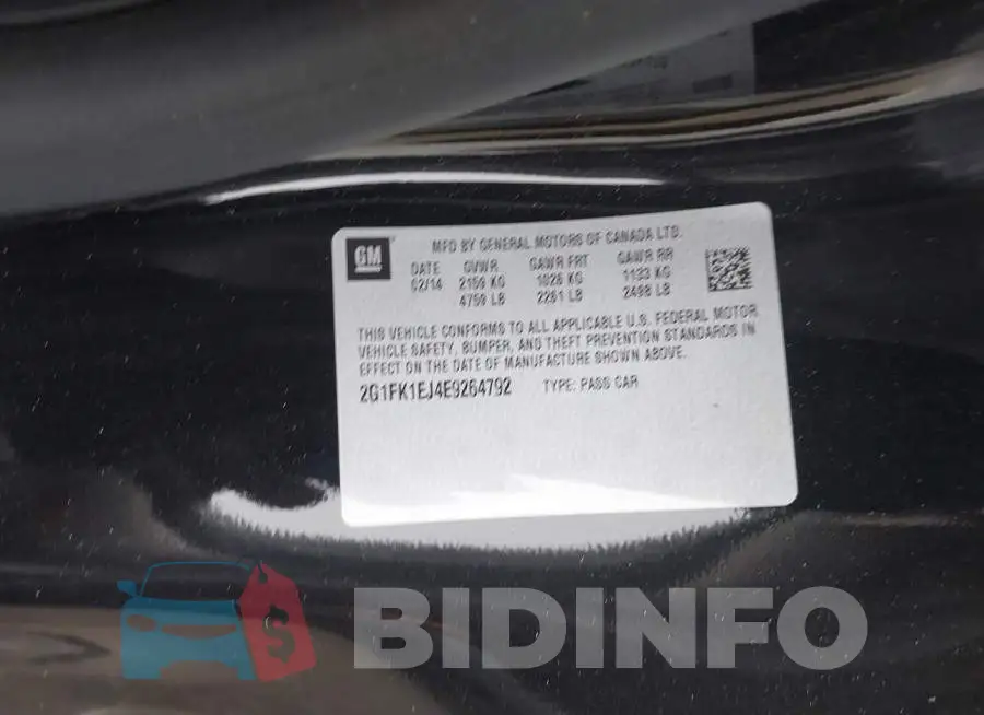 2G1FK1EJ4E9264792 Photo# 8