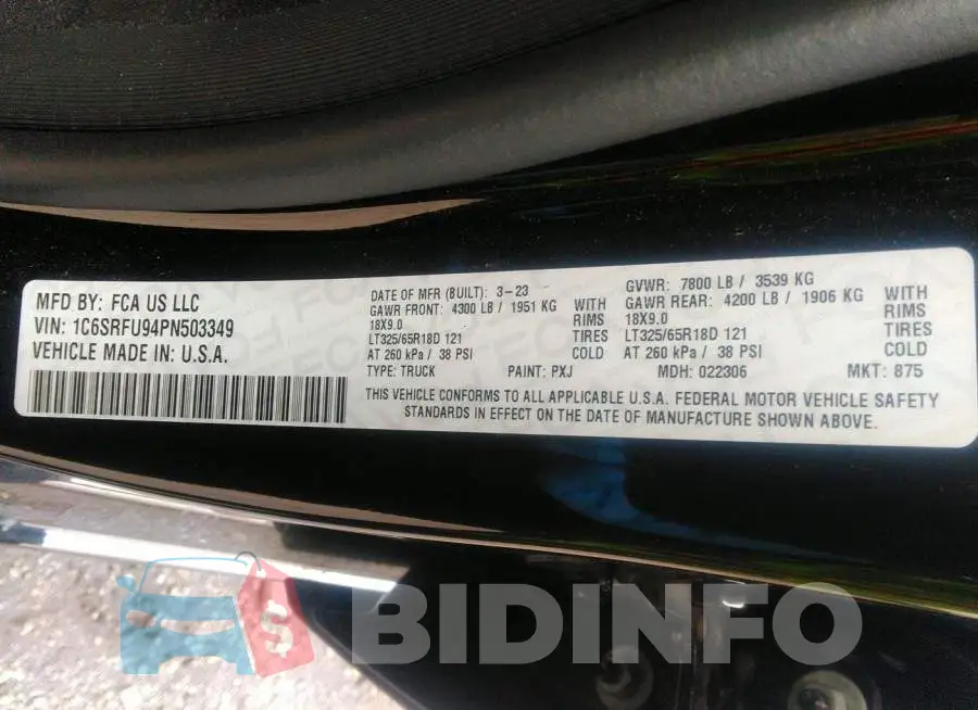 1C6SRFU94PN503349 Photo# 9