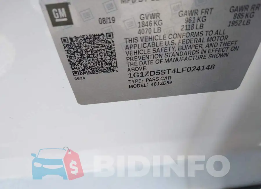 1G1ZD5ST4LF024148 Photo# 9