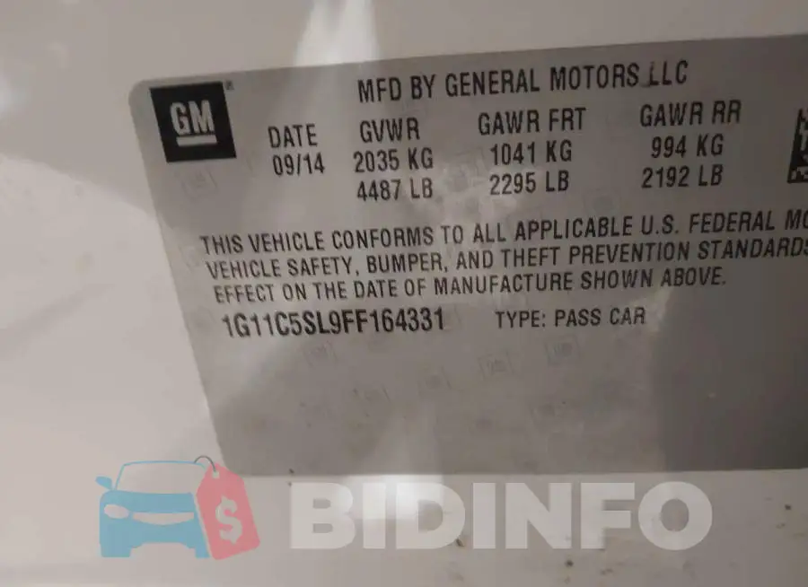 1G11C5SL9FF164331 Photo# 9