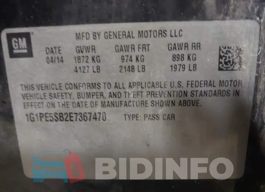 1G1PE5SB2E7367470 Photo# 9
