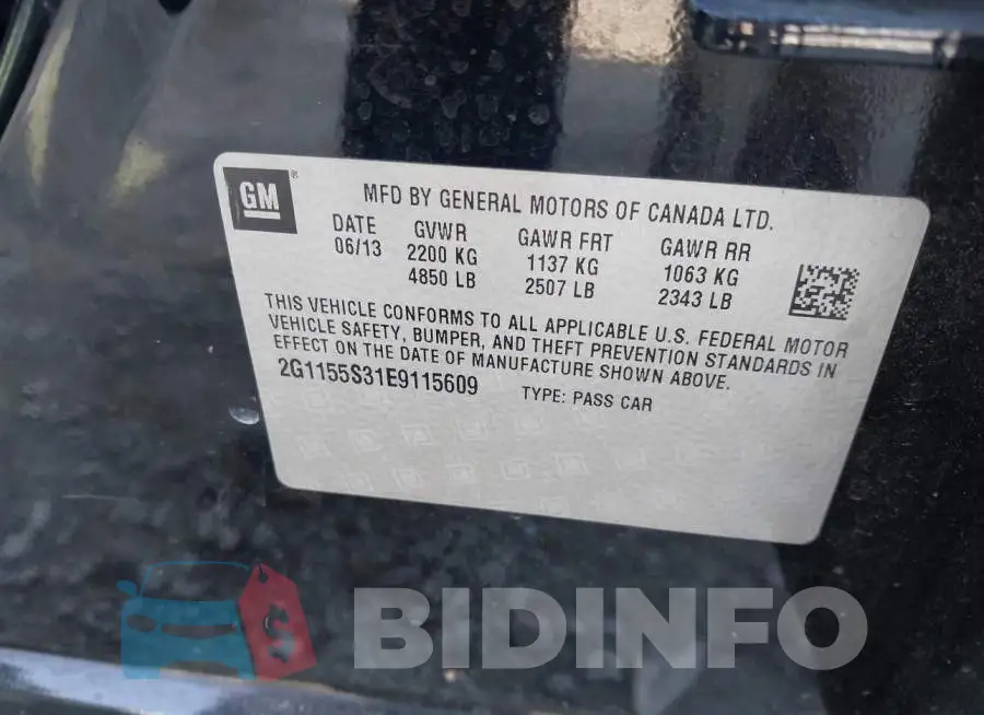 2G1155S31E9115609 Photo# 9