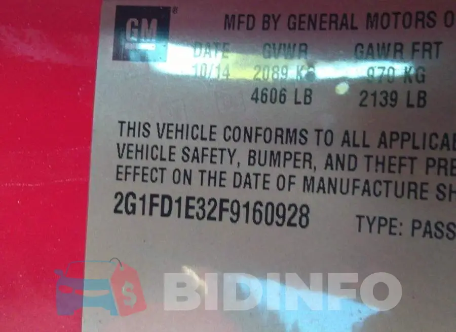2G1FD1E32F9160928 Photo# 9