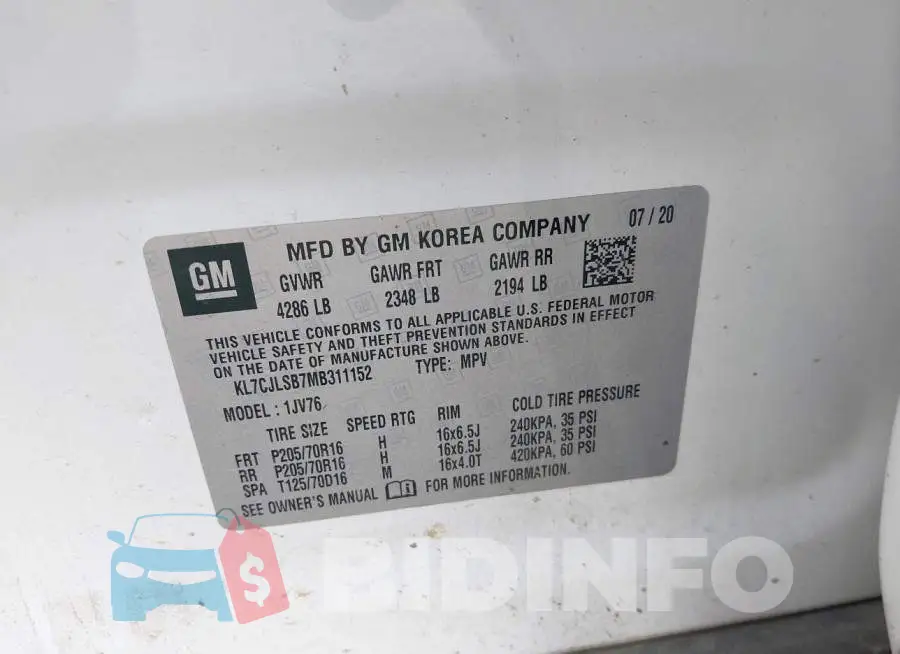 KL7CJLSB7MB311152 Photo# 9