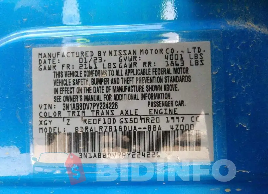 3N1AB8DV7PY224226 Photo# 9