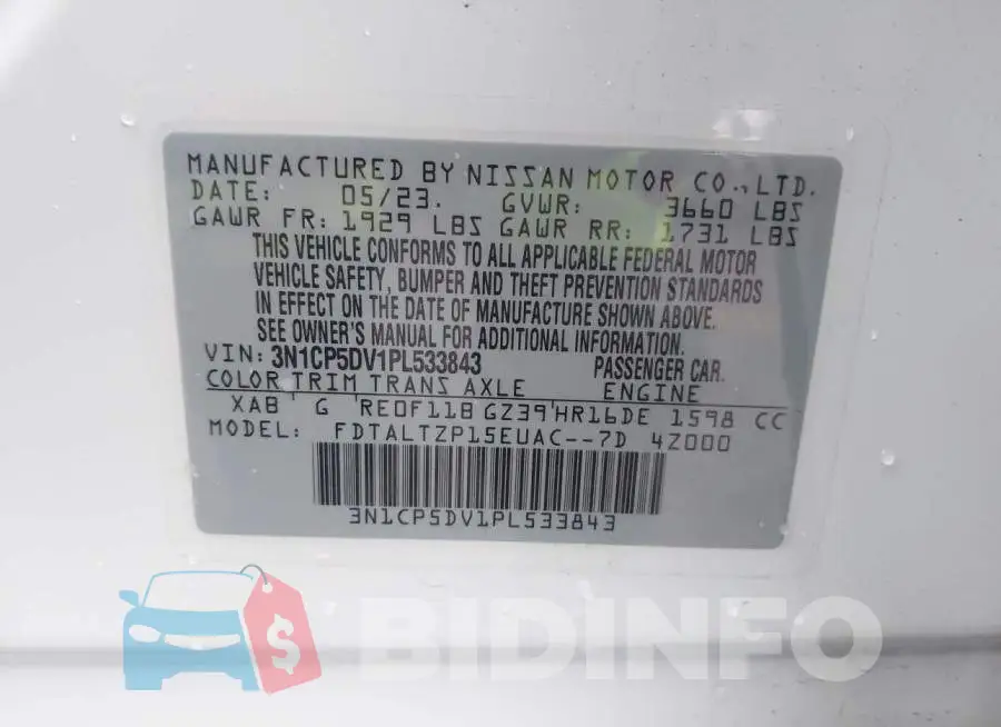 3N1CP5DV1PL533843 Photo# 9