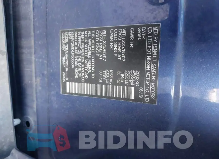 KNMAT2MTXLP505504 Photo# 9