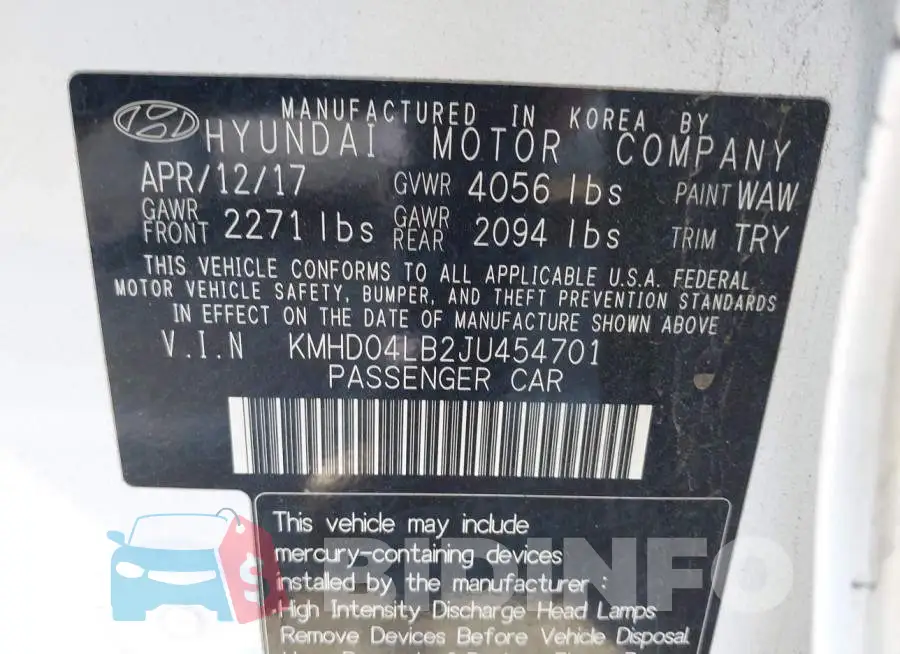 KMHD04LB2JU454701 Photo# 9