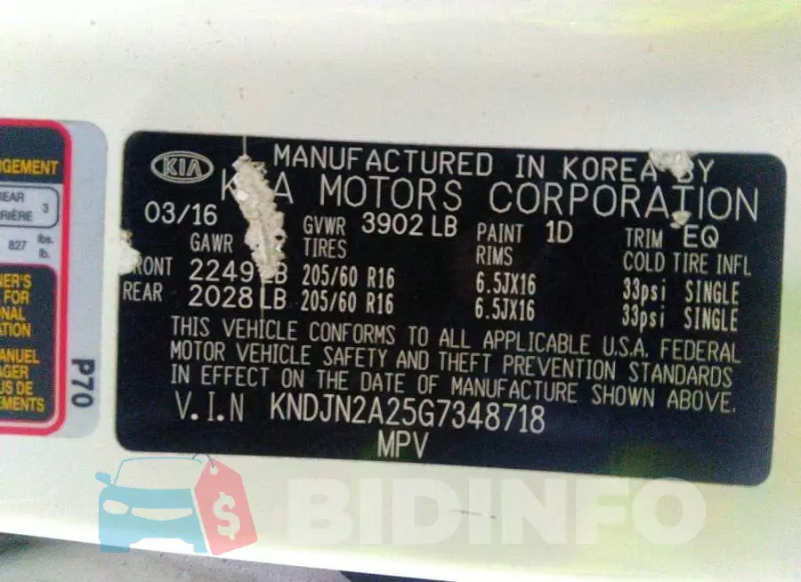 KNDJN2A25G7348718 Photo# 9