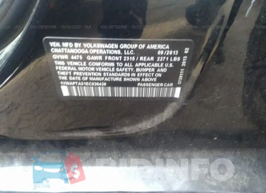 1VWAP7A31EC026420 Photo# 9