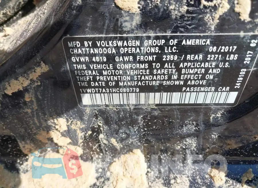 1VWDT7A31HC080779 Photo# 9