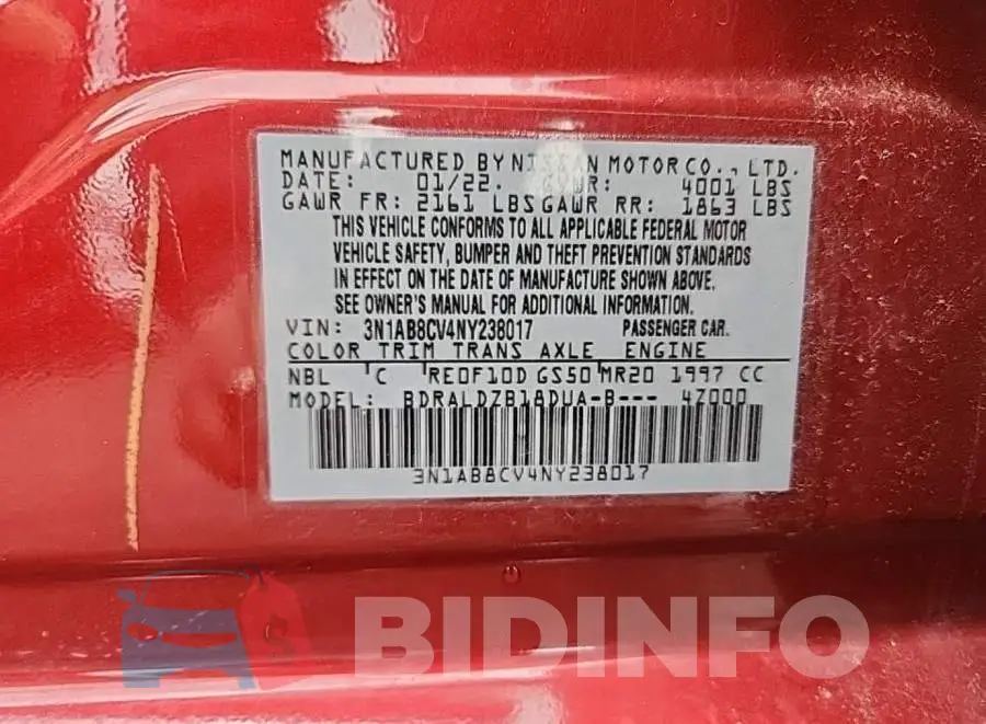 3N1AB8CV4NY238017 Photo# 8