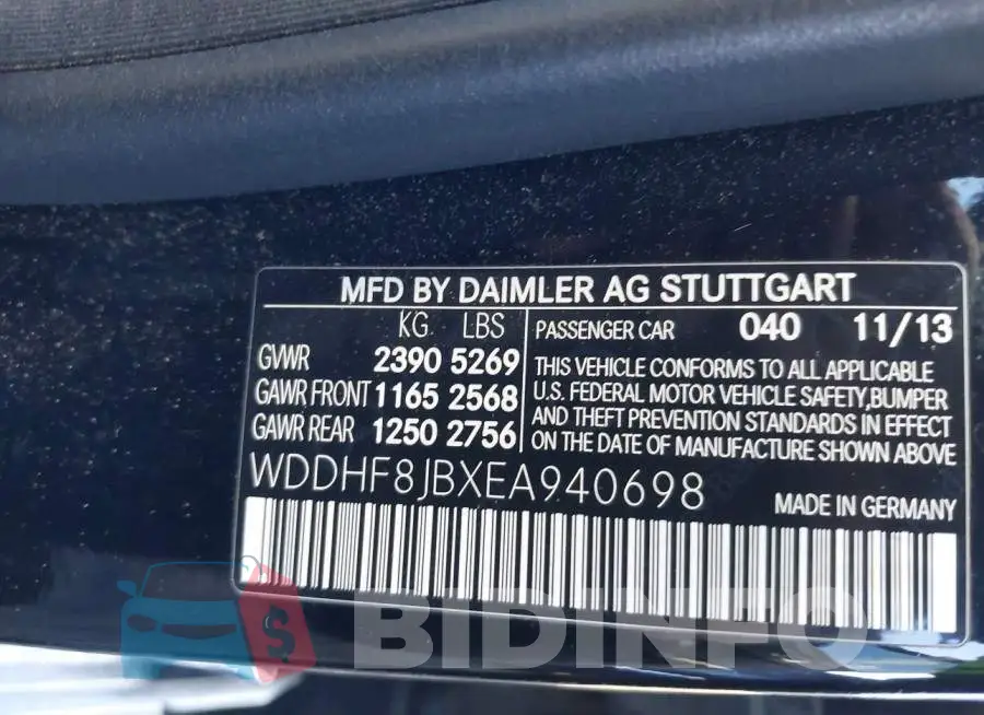 WDDHF8JBXEA940698 Photo# 9