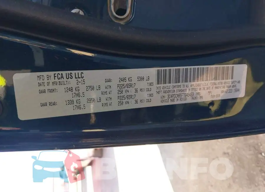 3C4PDCAB5FT645453 Photo# 9