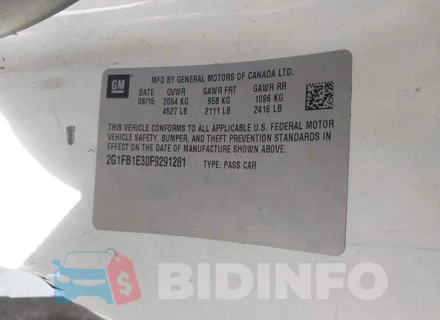 2G1FB1E30F9291281 Photo# 9