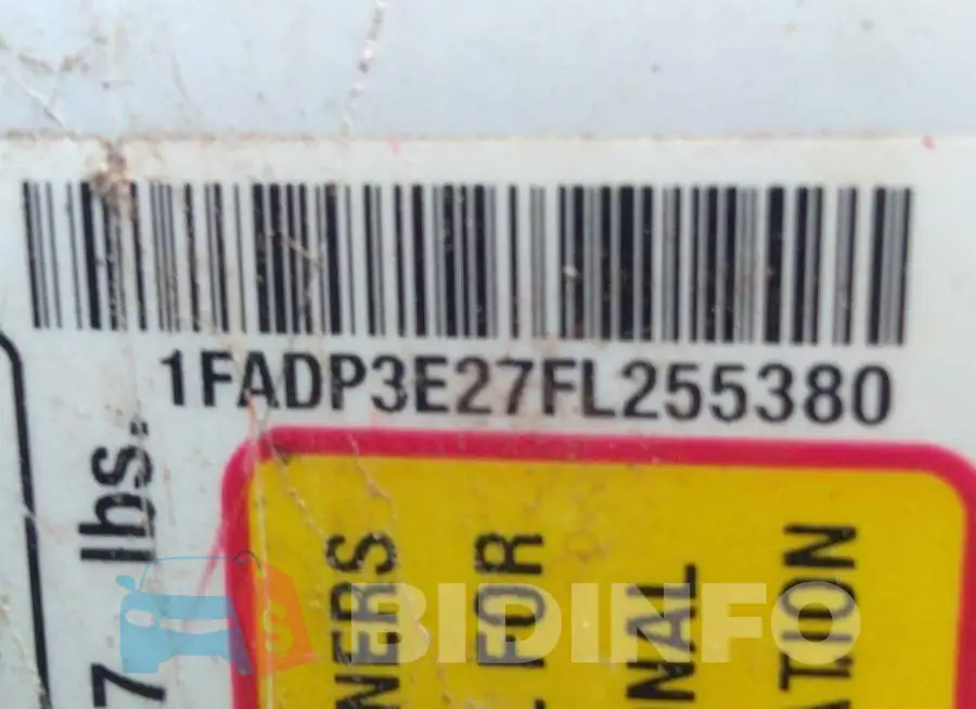 1FADP3E27FL255380 Photo# 9