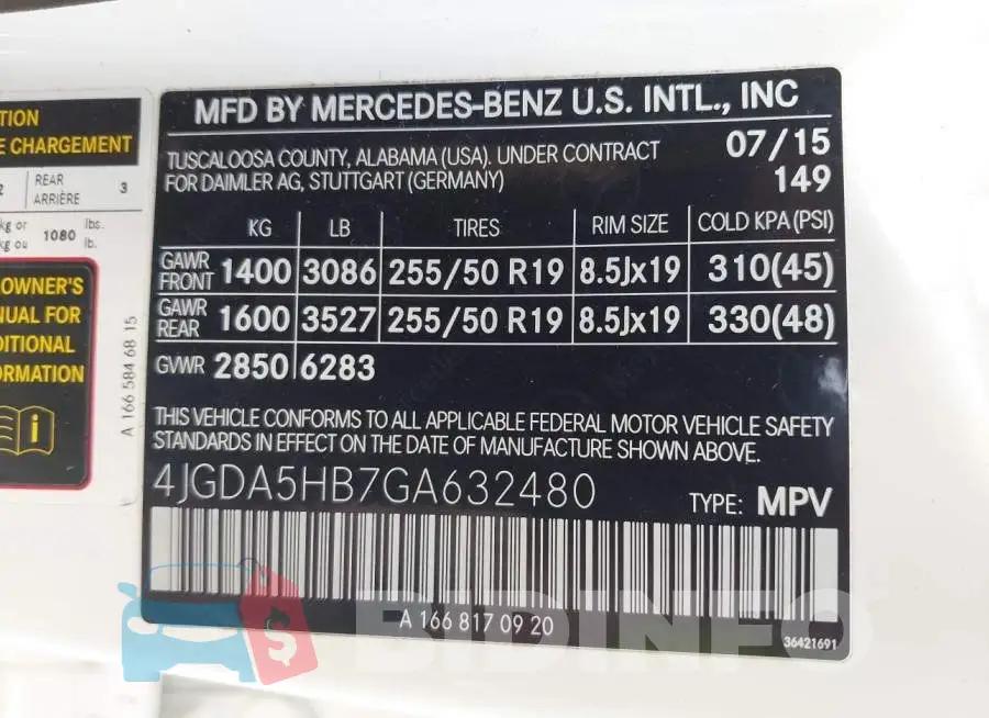 4JGDA5HB7GA632480 Photo# 9