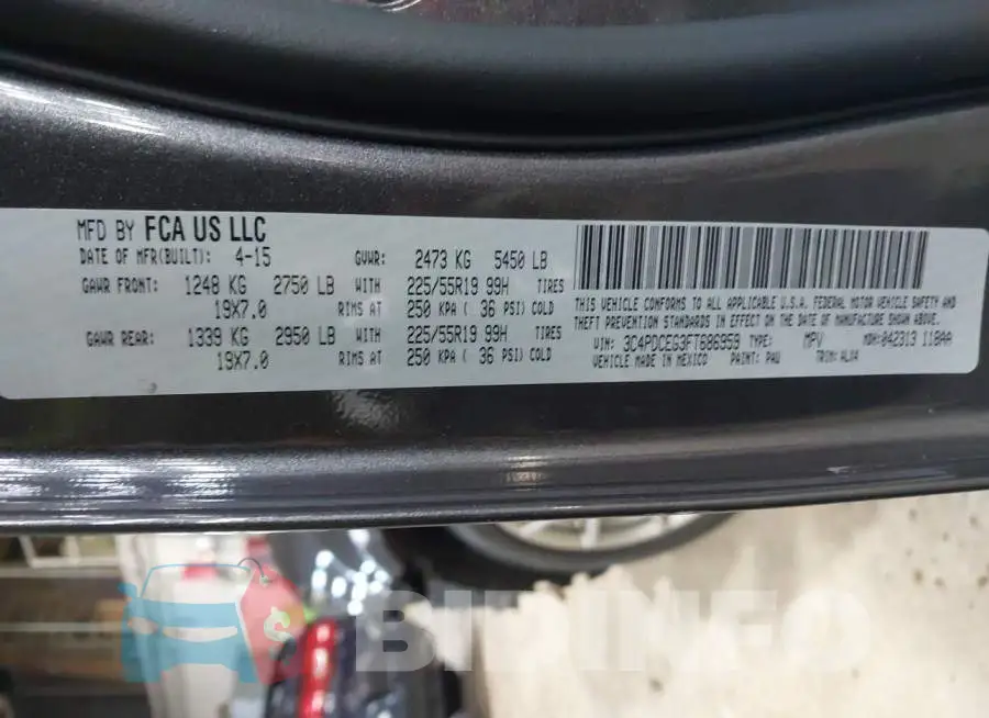 3C4PDCEG3FT686959 Photo# 9