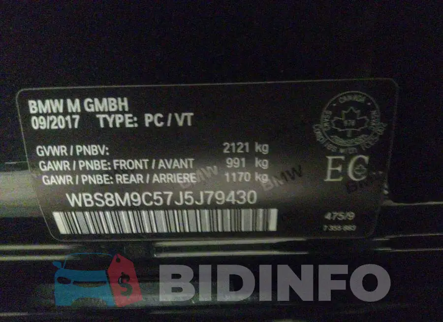 WBS8M9C57J5J79430 Photo# 9