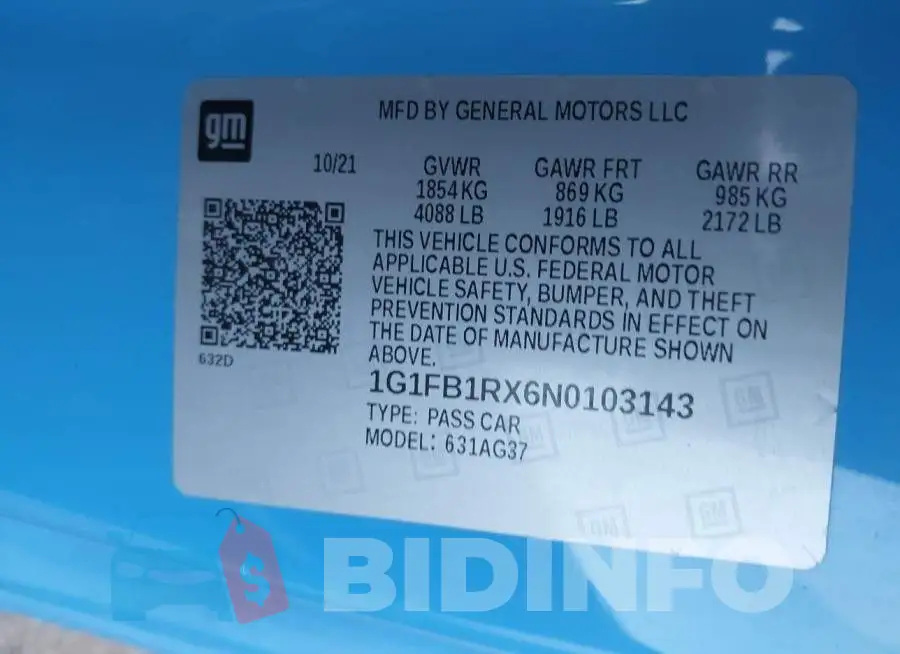1G1FB1RX6N0103143 Photo# 9