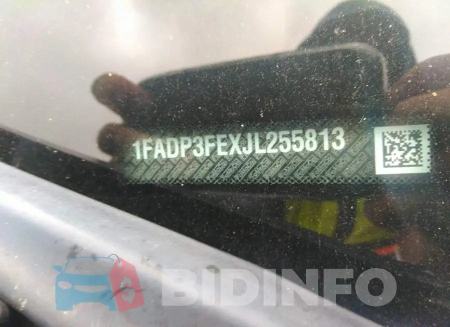 1FADP3FEXJL255813 Photo# 9