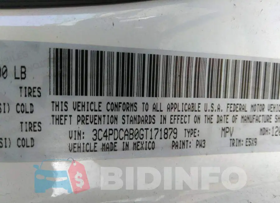 3C4PDCAB0GT171879 Photo# 9