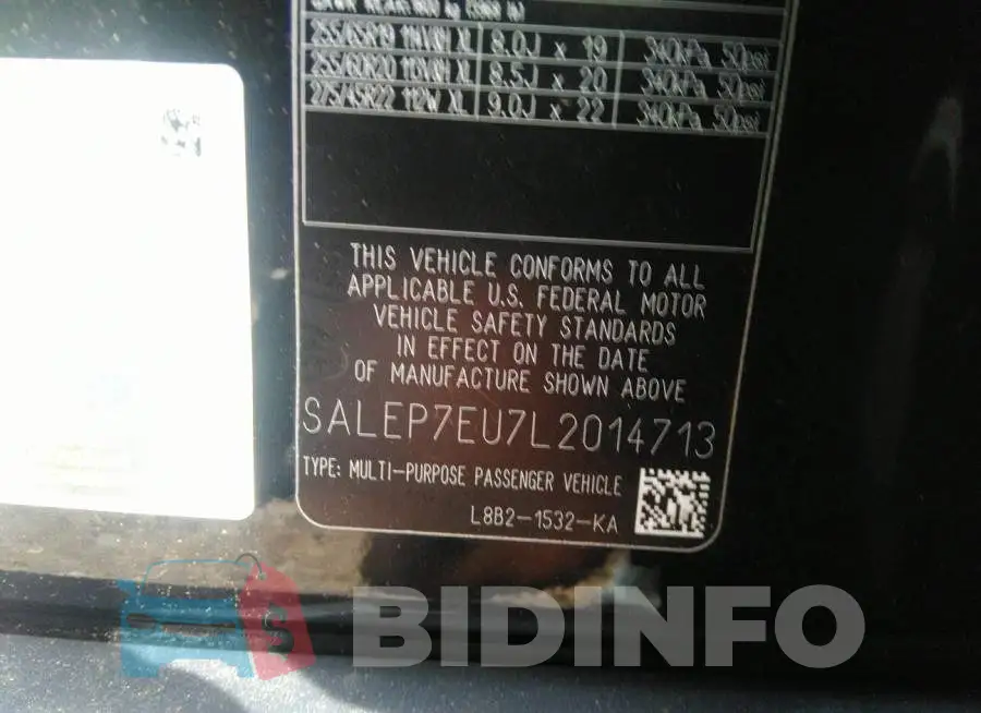 SALEP7EU7L2014713 Photo# 9
