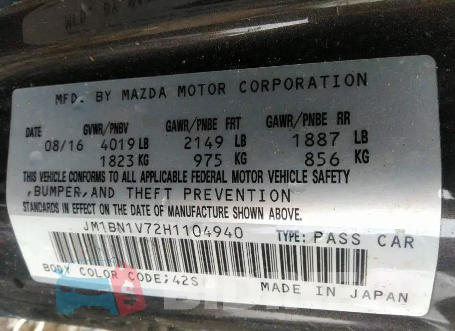 JM1BN1V72H1104940 Photo# 9