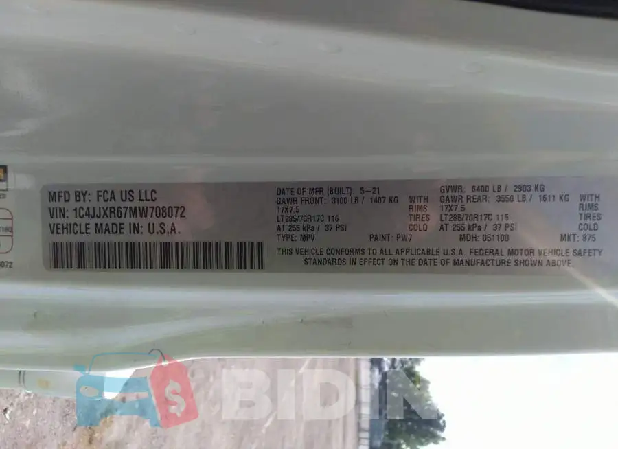 1C4JJXR67MW708072 Photo# 9